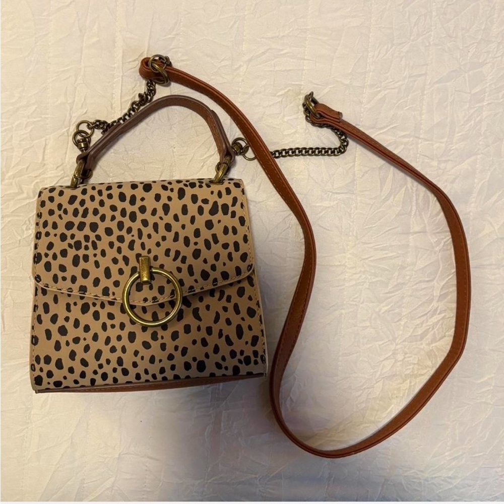 Leopard Print Tan Women's Bag